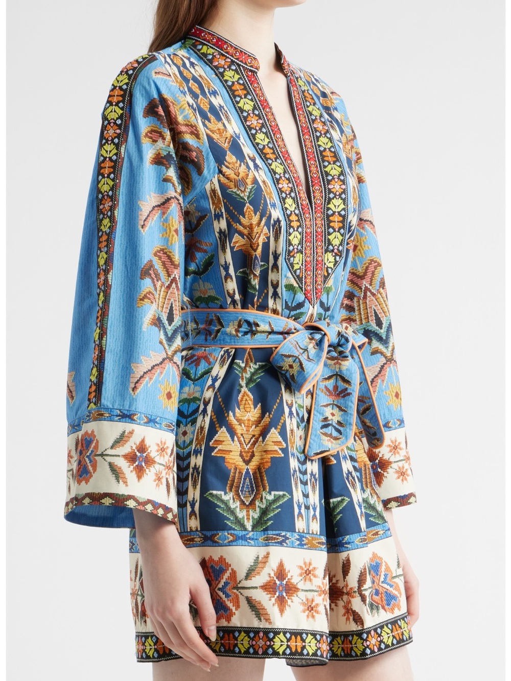 FARM Rio | Embroidered Tapestry Mini Dress (NWT) - Picture 5 of 13
